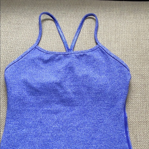 Lululemon Power Y Tank Heathered Pigment Blue 2 - Picture 5 of 14